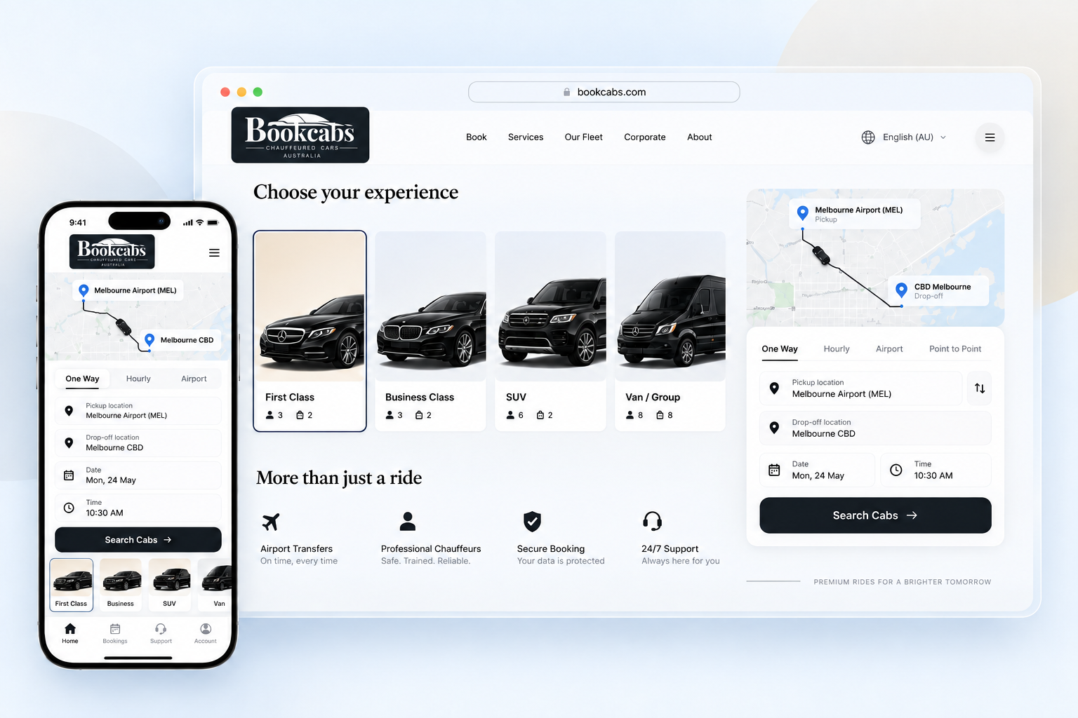 Bookcabs Australia Melbourne Chauffeur Online Booking
